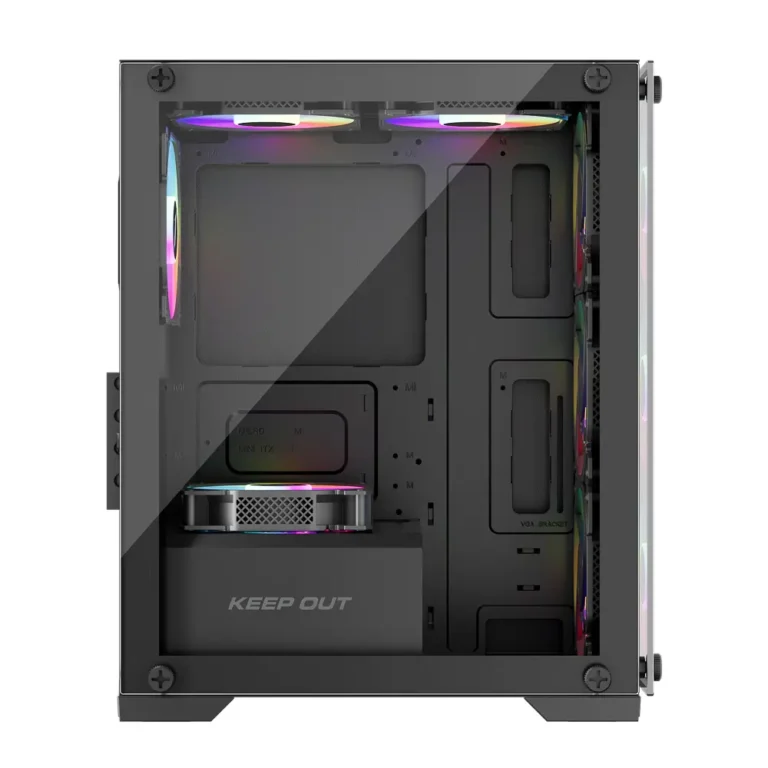 Keep Out XC-201 GLASS Caja Minitorre Gaming ARGB Usb 3.0 Black Sin Fuente