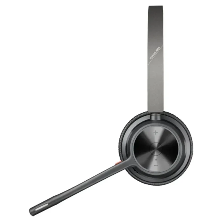 Poly Voyager 4320 Auriculares Inalámbricos + Adaptador BT700 + Base de Carga y Micro BT Negros