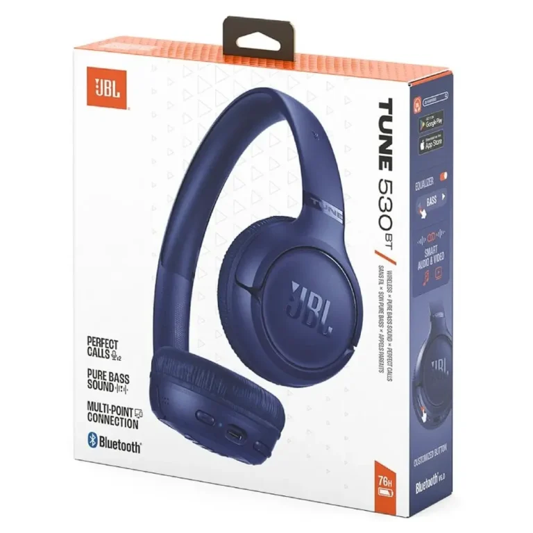 JBL Tune 530BT Auriculares Inalámbricos con Micro Bluetooth Azules