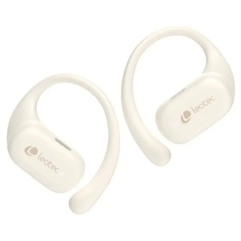 Leotec Open Air Zenith Sport Auriculares Deportivos BT con estuche de carga Autonomía 6.5h Beige