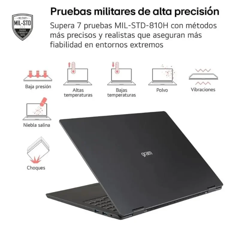 LG Gram 14ZD90U-G.AX85BN Ultra 7 355 32GB 512GB SSD Intel® Graphics FreeDOS 14" WUXGA Negro