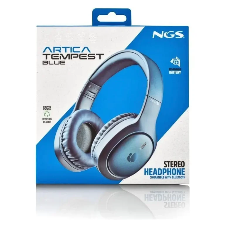 NGS Artica Tempest Auriculares Inalámbricos con Micro Bluetooth Azules