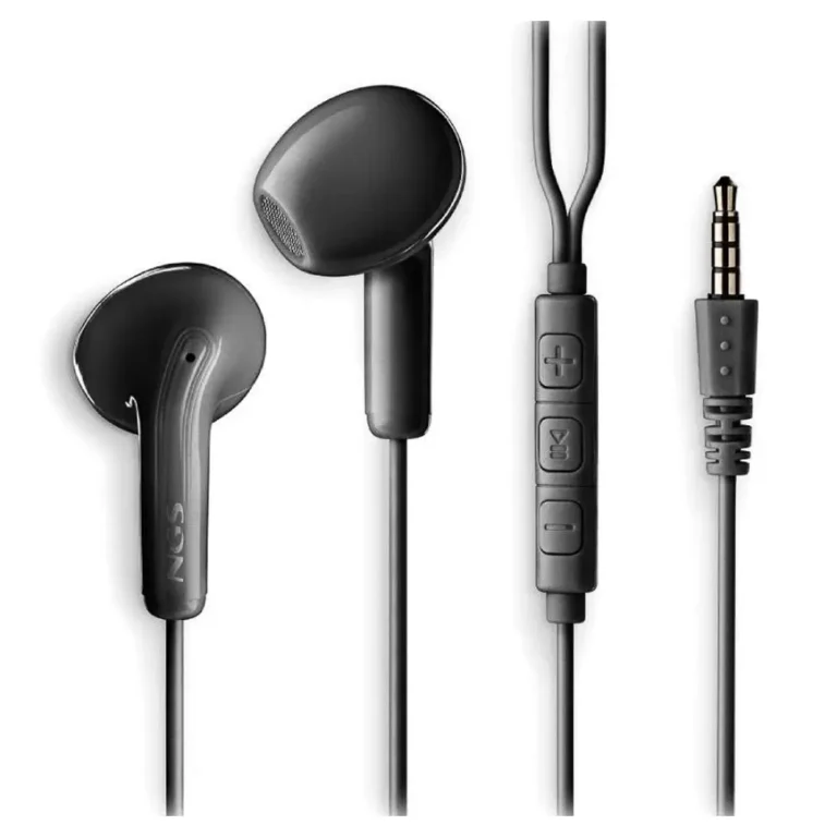 NGS Cross Flip Auriculares Intrauditivos con Micro Jack 3.5 Negros
