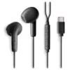 NGS Cross Glide Auriculares Intrauditivos con Micro USB Tipo-C Negros