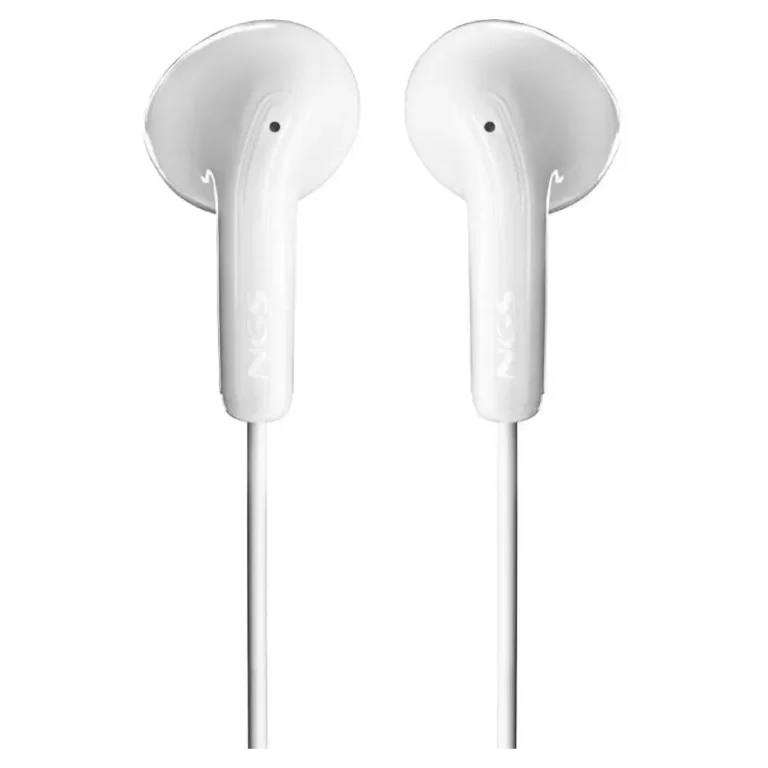 NGS Cross Glide Auriculares Intrauditivos con Micro USB Tipo-C Blancos