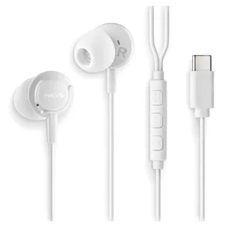 NGS Cross Step Auriculares Intrauditivos con Micro USB Tipo-C Blancos