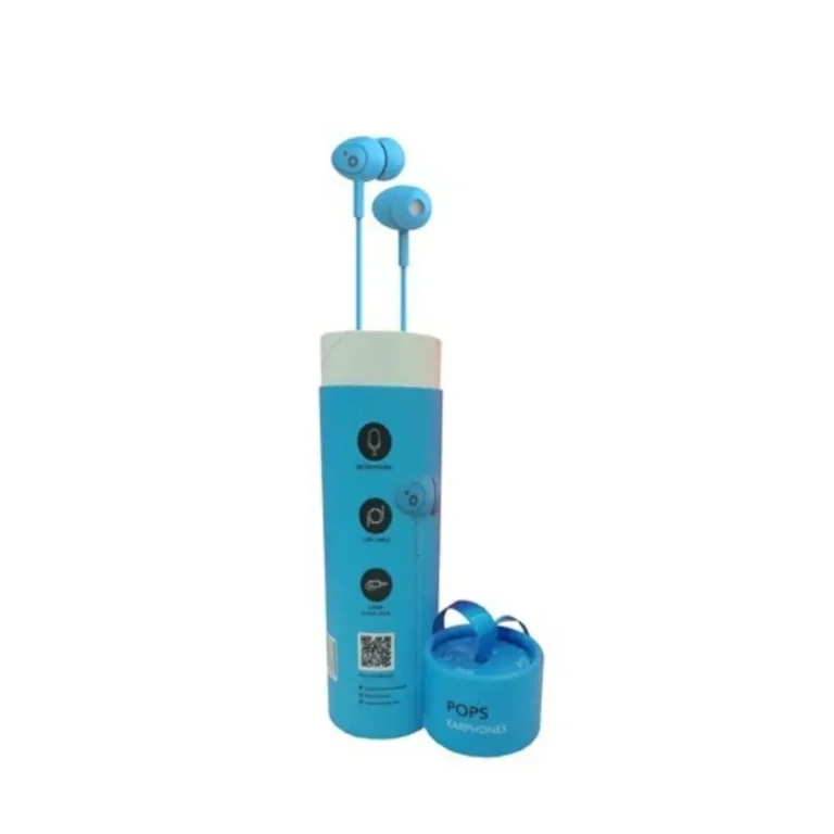 Sunstech Pops Auriculares Intrauditivos con Micro Jack 3.5 Azules