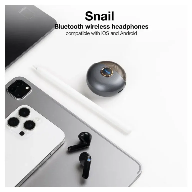 TooQ Snail TQBWH-0060G Auriculares Bluetooth con estuche de carga Autonomía 4h Grises y Negros