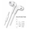 Tech One Tech earTECH TEC1304 Auriculares Intrauditivos con Micro USB Tipo-C Blancos