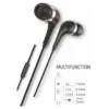 Tech One Tech earTECH TEC1305 Auriculares Intrauditivos con Micro USB Tipo-C Negros