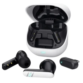 Trust GXT 409 Oxxie 25478 Auriculares Bluetooth con estuche de carga Autonomía 7h Blanco y Negro