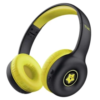 Trust Nouna Kids Negros Auriculares Infantiles Inalámbricos con Micro