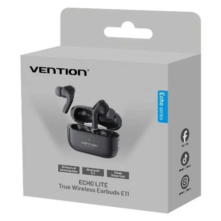 Vention Echo Lite E11 Auriculares Bluetooth con Micro y estuche de carga Autonomía 6h
