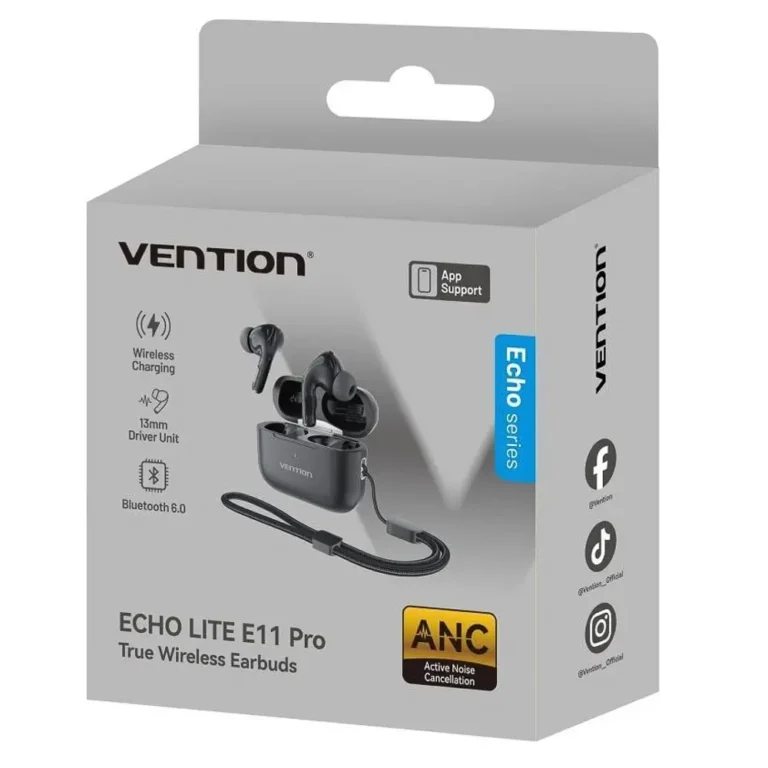 Vention Echo Lite E11 Pro Auriculares Bluetooth con Micro y estuche de carga