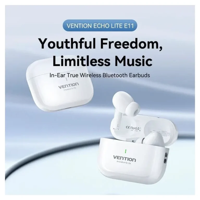 Vention Echo Lite E11 Auriculares Bluetooth con Micro y estuche de carga Autonomía 6h