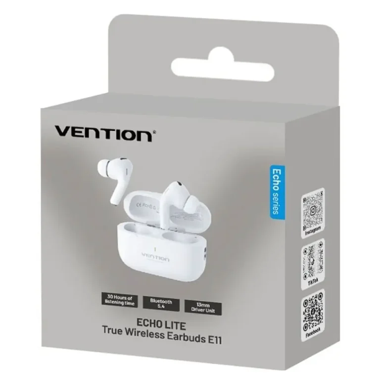 Vention Echo Lite E11 Auriculares Bluetooth con Micro y estuche de carga Autonomía 6h