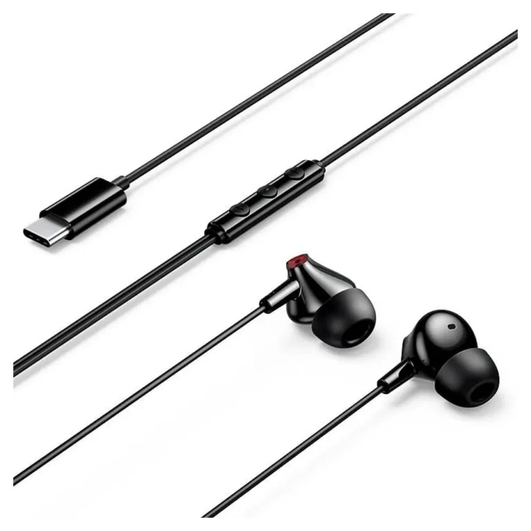 Vention Echo Lite USB-C In-Ear Auriculares Intrauditivos con Micro USB Tipo-C Negros