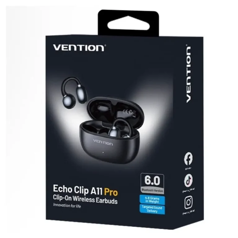 Vention Echo Clip A11 Pro Auriculares Deportivos Bluetooth con estuche de carga Autonomía 6h