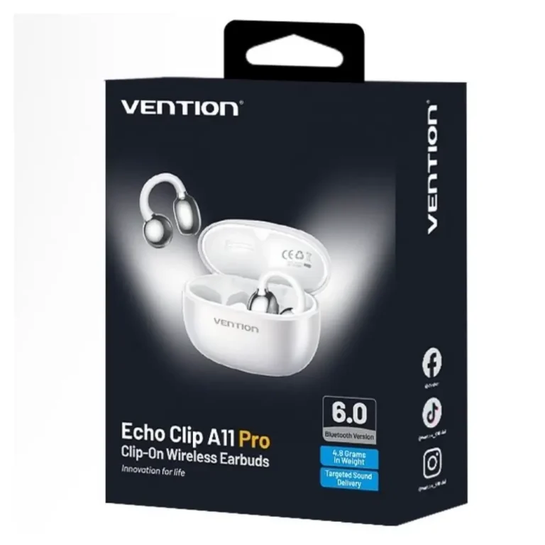 Vention Echo Clip A11 Pro Auriculares Deportivos Bluetooth con estuche de carga Autonomía 6h