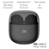 ZTE Buds 2 Auriculares Bluetooth con Micro y estuche de carga Autonomía 5h