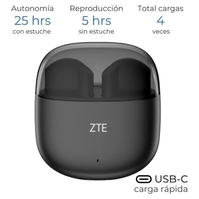 ZTE Buds 2 Auriculares Bluetooth con Micro y estuche de carga Autonomía 5h