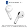 ZTE Buds 2 Auriculares Bluetooth con Micro y estuche de carga Autonomía 5h
