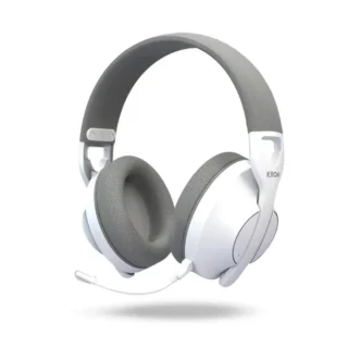 Krom Phase NXKROMPHASEWH Auriculares Gaming Inalámbricos BT y Cable con Micro Blancos