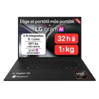 LG Gram 14Z95U-G.AU85BN Ryzen™ AI 7 450 32GB 512GB Radeon™ Graphics Win11H 14" WUXGA Negro