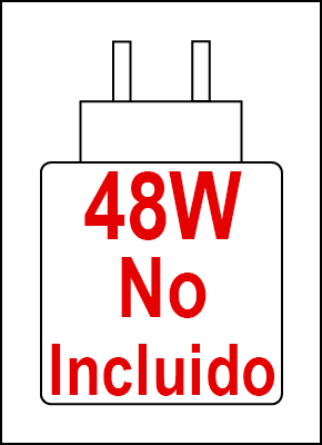 Portátiles Sin Cargador de 48W
No se incluye adaptador de corriente en el dispositivo.