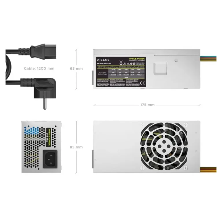 Aisens ASPC 500TFX PSE Fuente de Alimentación TFX 500W Ventilador 8cm OEM