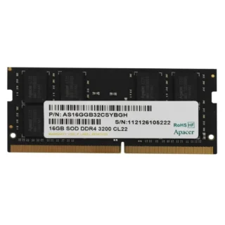Apacer ES.16G21.PSH RAM SODIMM 16GB DDR4 3200MHz 1.2V CL22 (SKU : ) Apacer ES.16G21.PSH RAM SODIMM 16GB DDR4 3200MHz 1.2V CL22