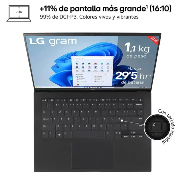 LG Gram 14ZB90S-G.AX55BN Ultra 5-115U 16GB 512GB SSD 14" Sin Sistema Operativo