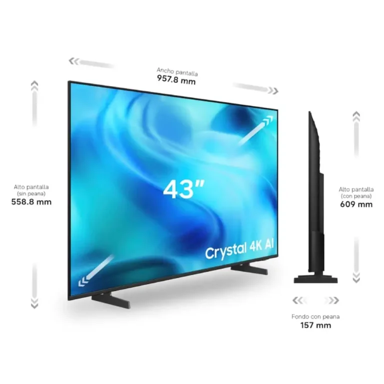 Samsung Crystal 4K AI U8075H 43" Ultra HD 4K Smart TV WiFi