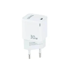 TOOQ CARGADOR PARED GAN USB-C/PD 30W, BLANCO