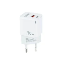 TOOQ CARGADOR PARED GAN USB-C/USB-A 30W