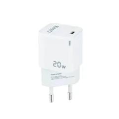 TOOQ CARGADOR DE PARED USB-C PD20W, BLANCO