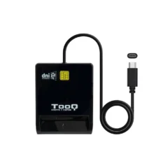 TOOQ LECTOR DE TARJETAS DNIE SIM USB-C NEGRO