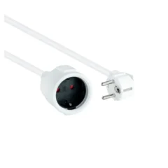NANOCABLE CABLE ALIM. ALARGADOR SCHUKO BLANCO 5 M