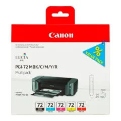 Canon Tinta Inkjet PGI72 Pack 5 Cartuchos