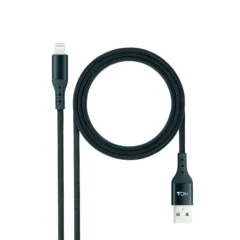 NANOCABLE CABLE LIGHTNING-USB A/M, NEGRO, 1 M