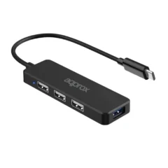APPROX! HUB USB TIPO-C 3USB 2.0 + 1PUERTO USB 3.0