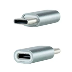 NANOCABLE ADAPTADOR USB-C/M-MICROB/H, ALUMINIO
