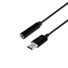 AISENS CONVERSOR USB C/M-JACK 3.5/H NEGRO 15CM
