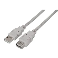 AISENS CABLE ALARGADOR USB 2.0 A101-0013 USB M - USB H 1.8M BEIGE