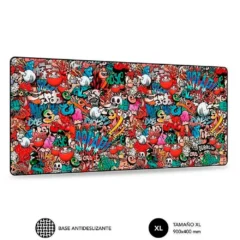 SUBBLIM ALFOMBRILLA 01PUW02 GRAFFITI XL 900 X 400 X 3 MM