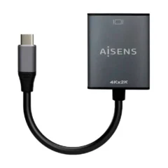 AISENS CONVERSOR HDMI 4K 30HZ A109-0685 HDMI HEMBRA - USB TIPO-C MACHO /15CM GRIS