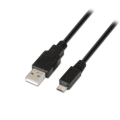 AISENS CABLE USB 2.0 A101-0029 USB MACHO - MICROUSB MACHO 3M NEGRO