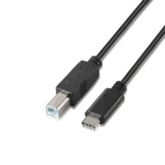 AISENS CABLE USB 2.0 IMPRESORA A107-0054 USB TIPO-C MACHO - USB MACHO 2M NEGRO