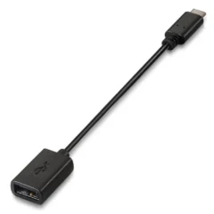 AISENS CABLE USB 2.0 A107-0059 USB TIPO-C MACHO - USB HEMBRA 15CM NEGRO