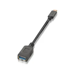 AISENS CABLE USB 3.1 A107-0062 USB TIPO-C MACHO - USB HEMBRA 15CM NEGRO